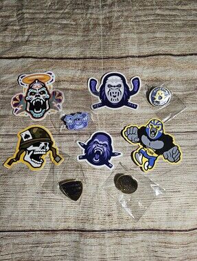 Clink room Hat pins and stickers bundle